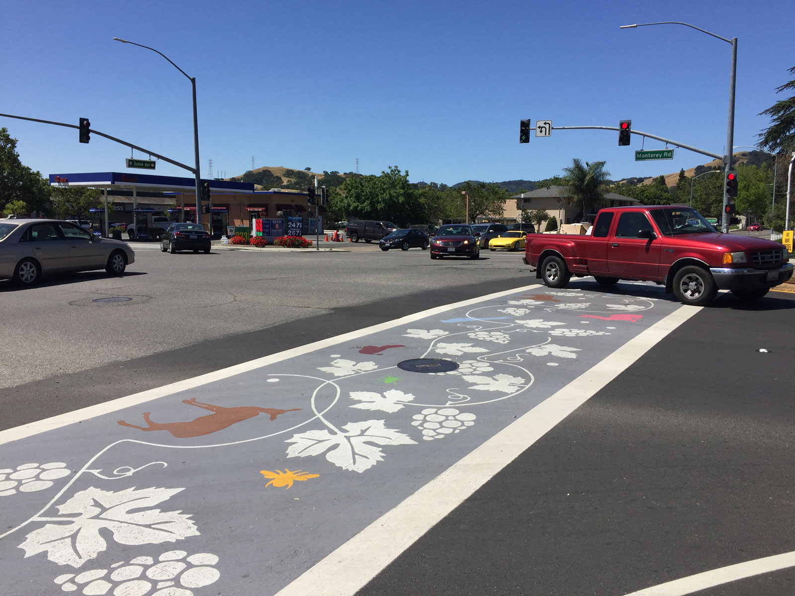 New Crosswalks in Downtown Morgan Hill, CA